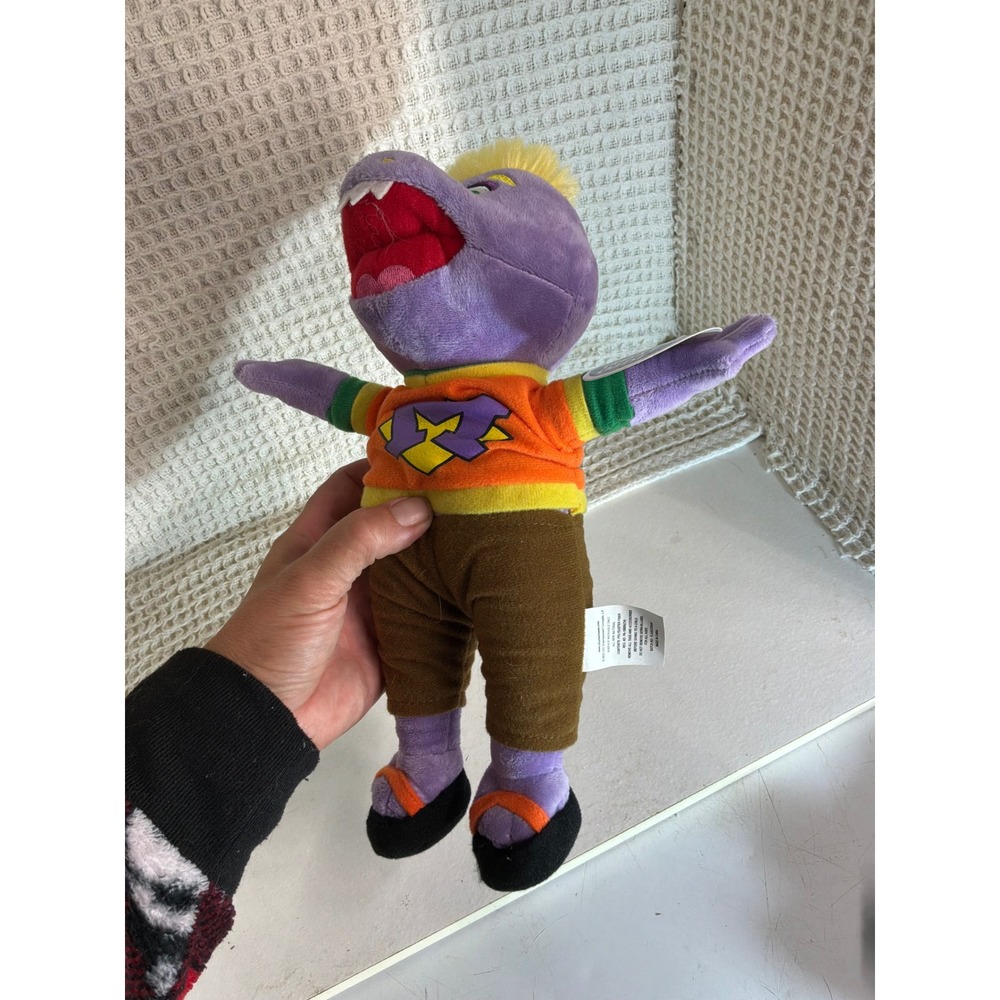 [Kidcore] Unisex Chuck E. Cheese Mr. Munch Plush Toy 9" Purple - Picture 5 of 5